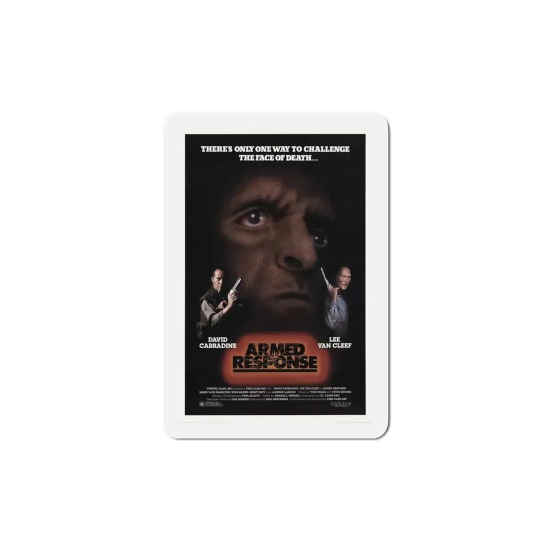 Armed Response 1986 Movie Poster Refrigerator Magnet - The Sticker Space