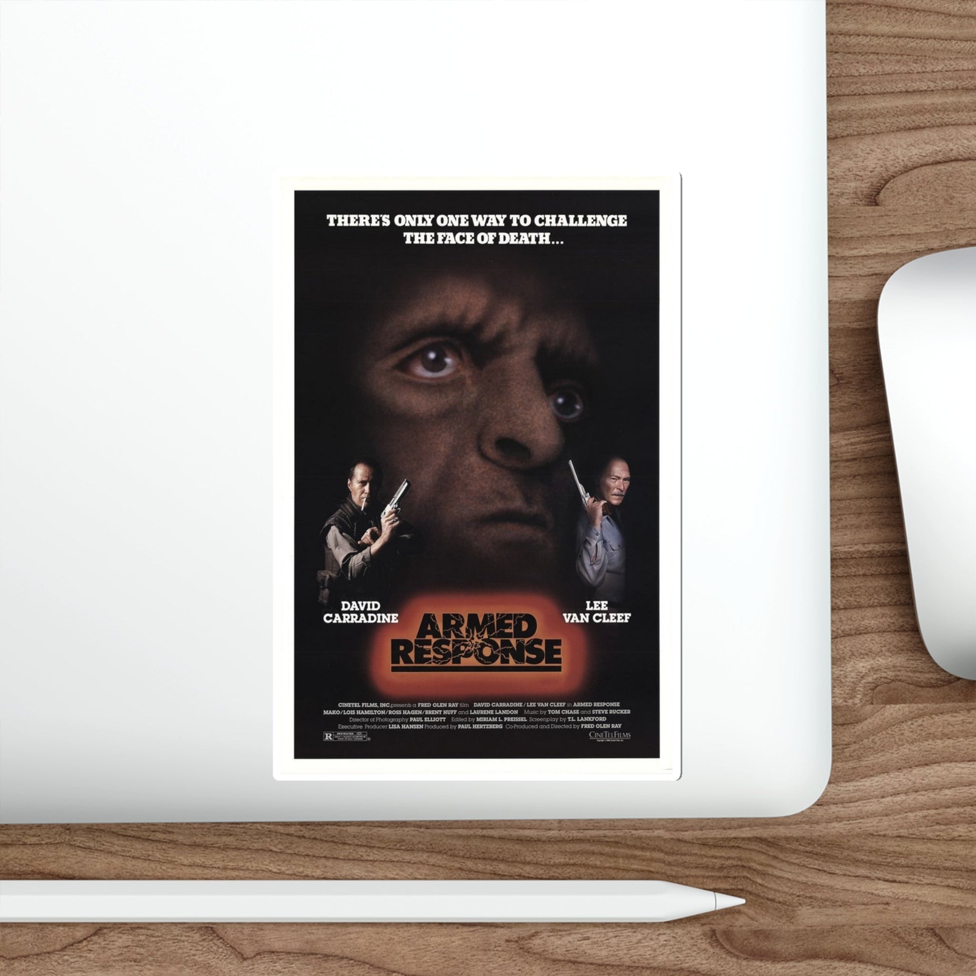 Armed Response 1986 Movie Poster STICKER Vinyl Die-Cut Decal-The Sticker Space