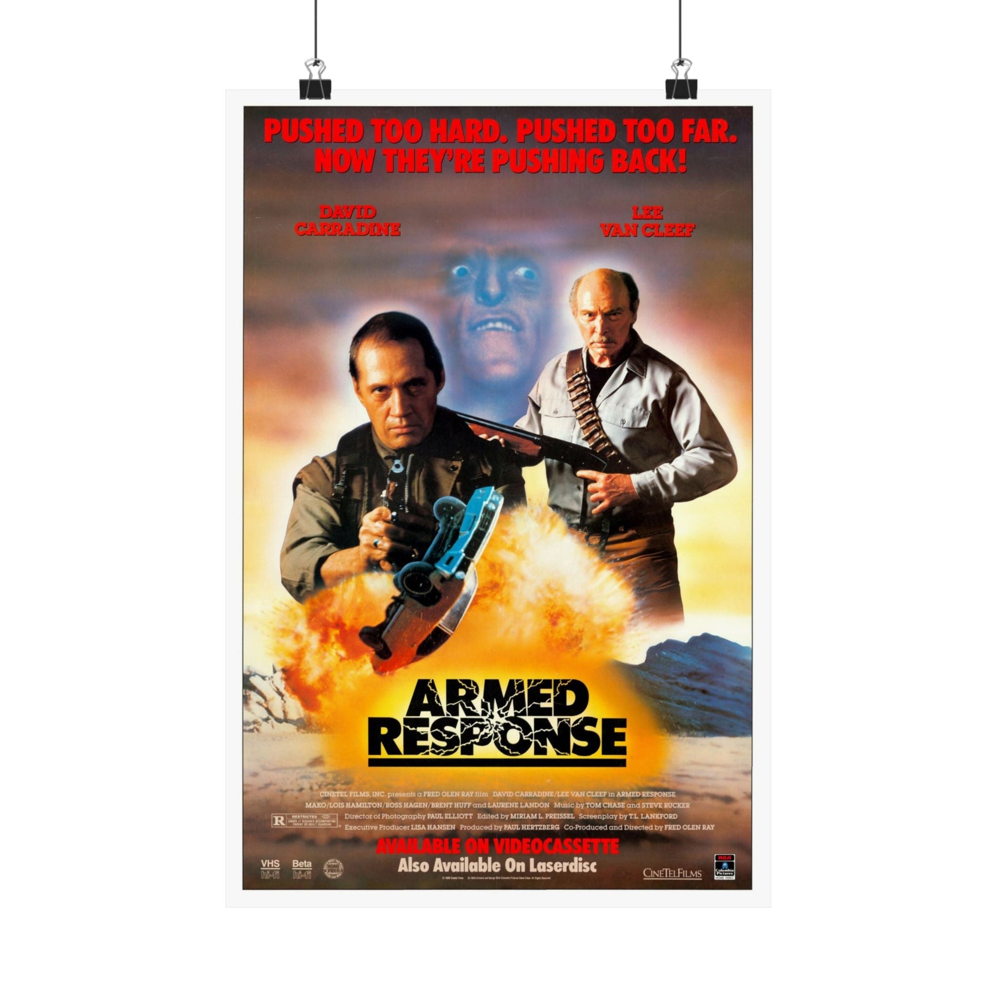 ARMED RESPONSE 1986 - Paper Movie Poster-12″ x 18″-The Sticker Space