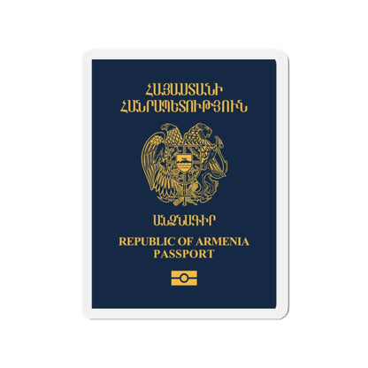 Armenia Passport - Die-Cut Magnet-2" x 2"-The Sticker Space