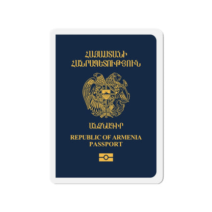 Armenia Passport - Die-Cut Magnet-3" x 3"-The Sticker Space