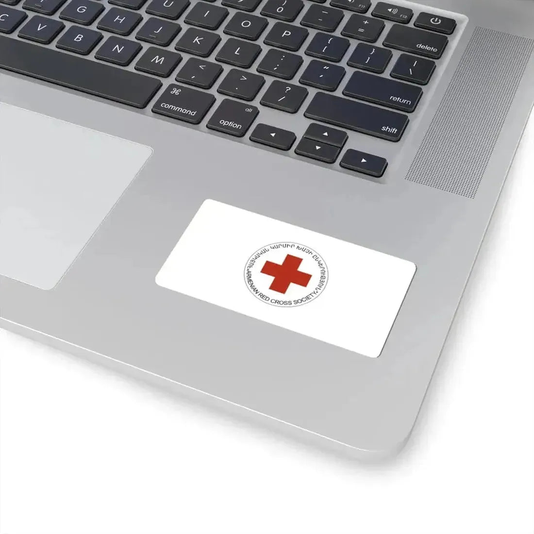 Armenian Red Cross Society Flag (Armenia) STICKER Vinyl Kiss-Cut Decal - The Sticker Space