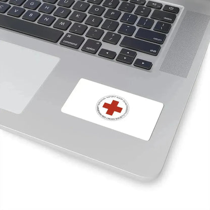 Armenian Red Cross Society Flag (Armenia) STICKER Vinyl Kiss-Cut Decal - The Sticker Space