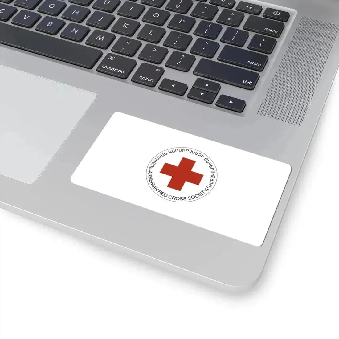 Armenian Red Cross Society Flag (Armenia) STICKER Vinyl Kiss-Cut Decal - The Sticker Space