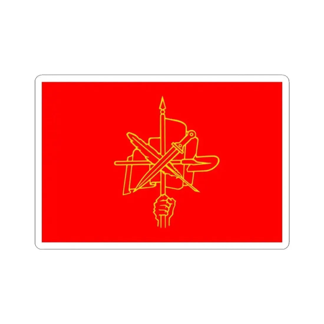 Armenian Revolutionary Federation Flag (Armenia) STICKER Vinyl Kiss-Cut Decal 3 Inch White - The Sticker Space