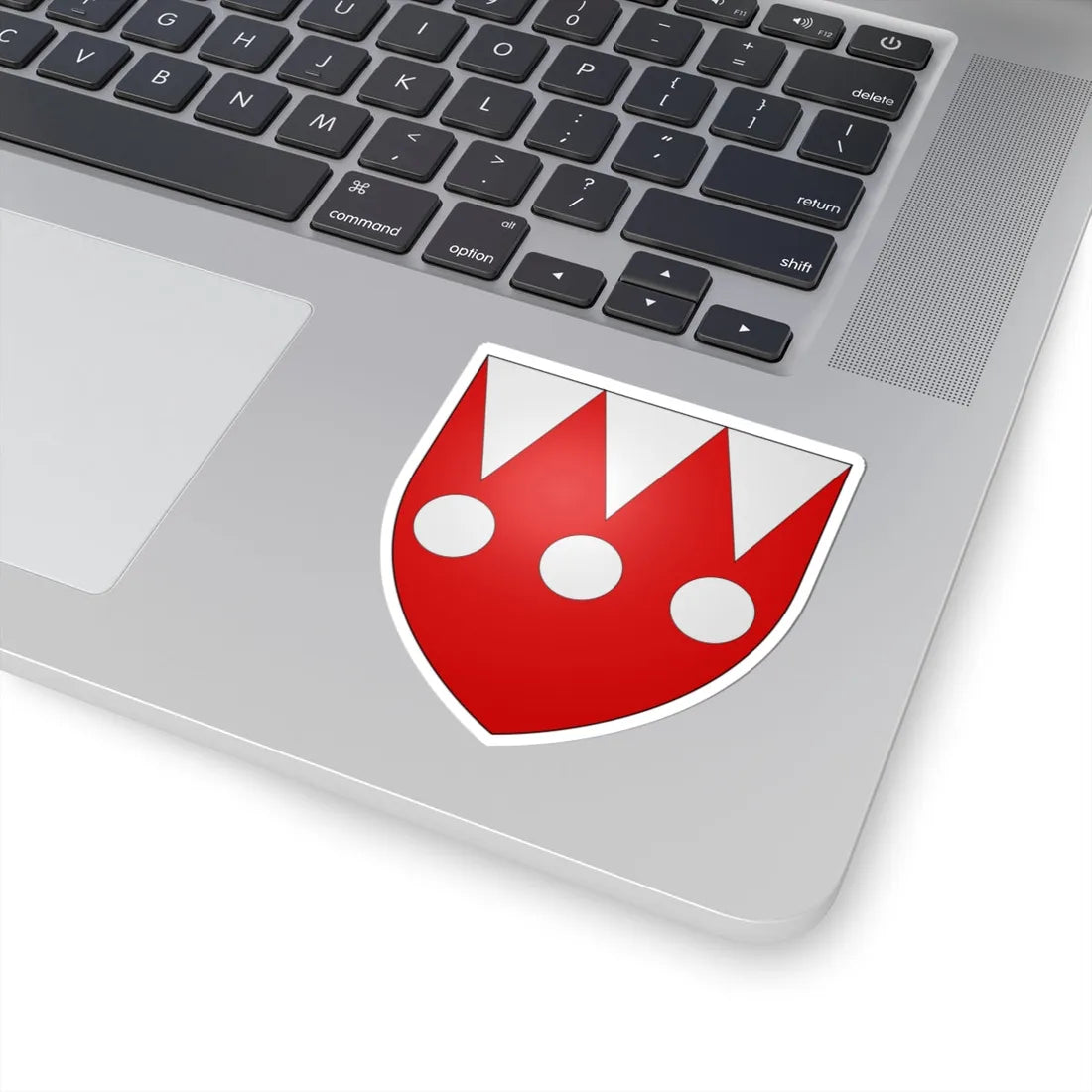 Armes anciennes de Bauchau (Belgium) (Coat of Arms) STICKER Vinyl Kiss-Cut Decal - The Sticker Space