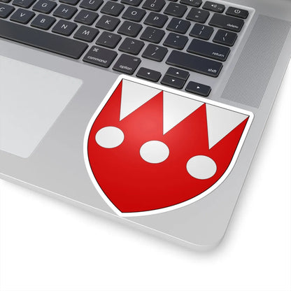 Armes anciennes de Bauchau (Belgium) (Coat of Arms) STICKER Vinyl Kiss-Cut Decal - The Sticker Space