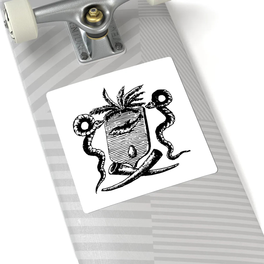 Armes de Behanzin (Benin) (Coat of Arms) STICKER Vinyl Kiss-Cut Decal - The Sticker Space