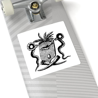 Armes de Behanzin (Benin) (Coat of Arms) STICKER Vinyl Kiss-Cut Decal - The Sticker Space