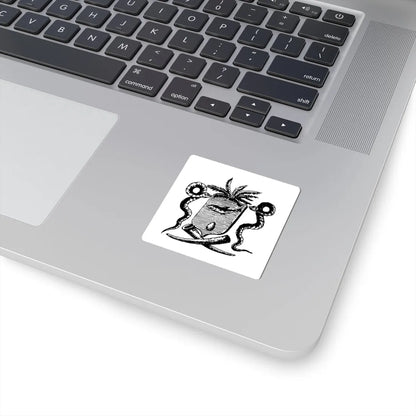 Armes de Behanzin (Benin) (Coat of Arms) STICKER Vinyl Kiss-Cut Decal - The Sticker Space
