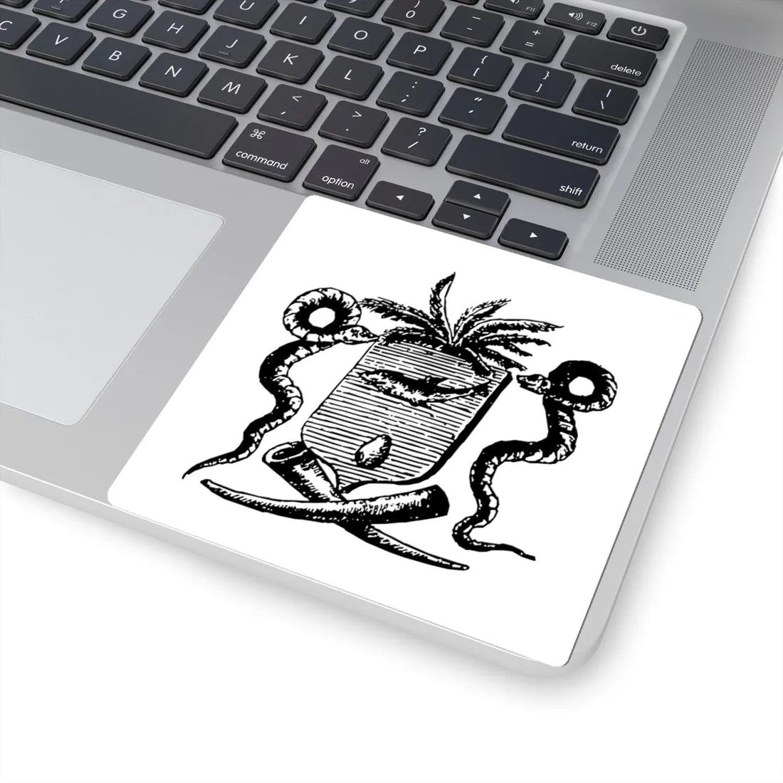 Armes de Behanzin (Benin) (Coat of Arms) STICKER Vinyl Kiss-Cut Decal - The Sticker Space