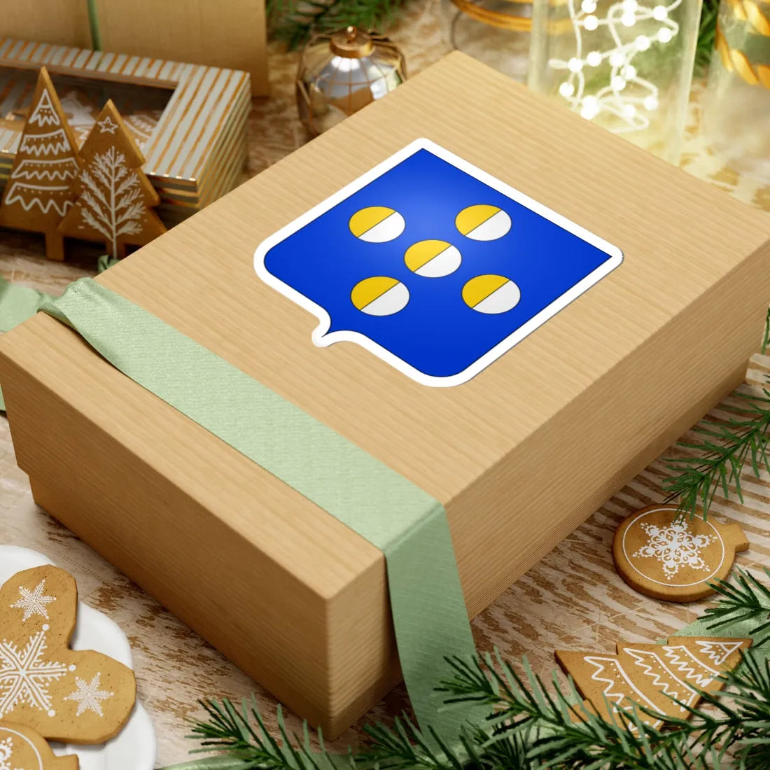 Armes de la famille Allard (Belgium) (Coat of Arms) STICKER Vinyl Kiss-Cut Decal - The Sticker Space