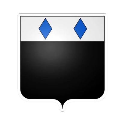 Armes de la famille Christyn de Ribaucourt (Belgium) (Coat of Arms) STICKER Vinyl Kiss-Cut Decal 2 Inch White - The Sticker Space