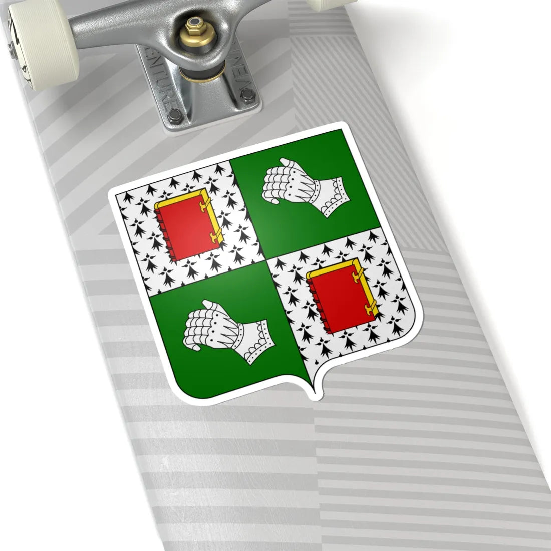 Armes de la famille Coart (Belgium) (Coat of Arms) STICKER Vinyl Kiss-Cut Decal - The Sticker Space