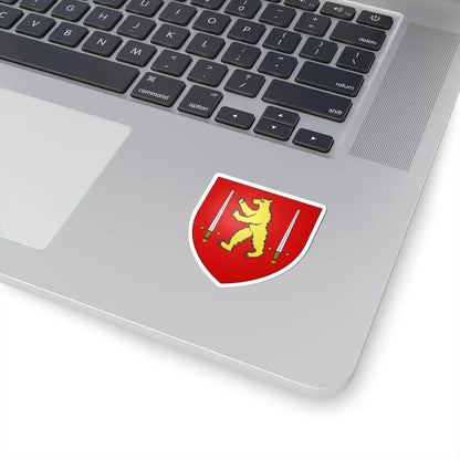 Armes de la famille de Beer de Laer (Belgium) (Coat of Arms) STICKER Vinyl Kiss-Cut Decal - The Sticker Space