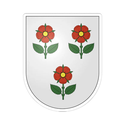 Armes de la famille de Blommaert de Soye (Belgium) (Coat of Arms) STICKER Vinyl Kiss-Cut Decal 6 Inch White - The Sticker Space