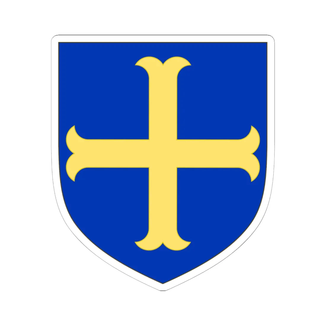 Armes de la famille de Bourgoing (France) (Coat of Arms) STICKER Vinyl Kiss-Cut Decal 6 Inch White - The Sticker Space