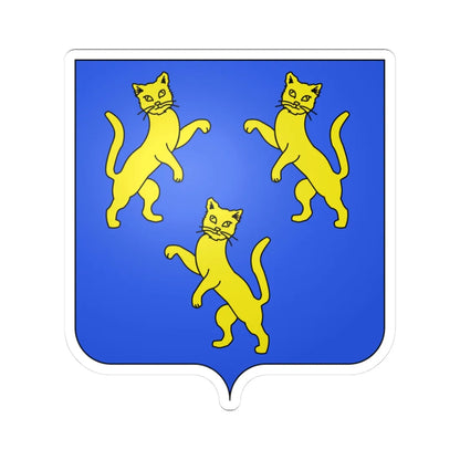 Armes de la famille de Caters (Belgium) (Coat of Arms) STICKER Vinyl Kiss-Cut Decal 3 Inch White - The Sticker Space