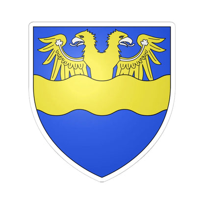 Armes de la famille de Thysebaert (Belgium) (Coat of Arms) STICKER Vinyl Kiss-Cut Decal 6 Inch White - The Sticker Space