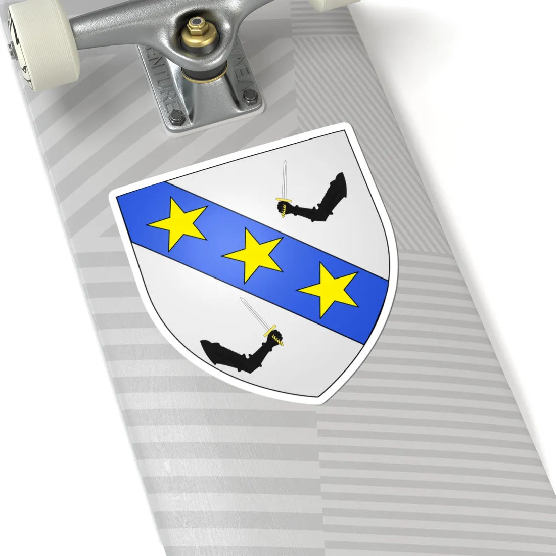Armes de la famille Ernst (Belgium) (Coat of Arms) STICKER Vinyl Kiss-Cut Decal - The Sticker Space