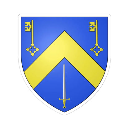 Armes de la famille Rolin (Belgium) (Coat of Arms) STICKER Vinyl Kiss-Cut Decal 6 Inch White - The Sticker Space