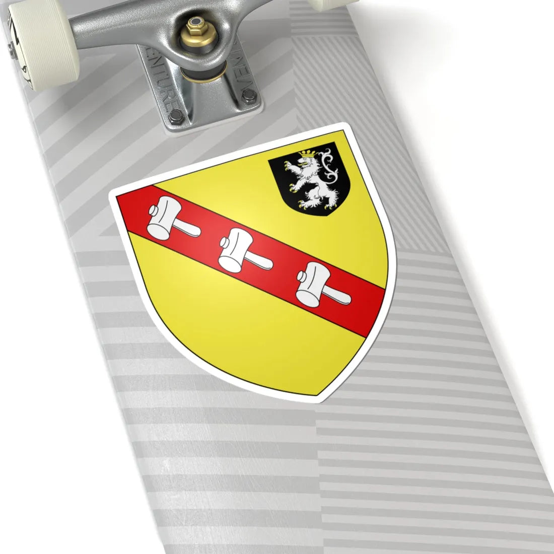 Armes de la famille van den Heetvelde (Belgium) (Coat of Arms) STICKER Vinyl Kiss-Cut Decal - The Sticker Space