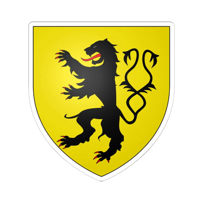 Armes de la famille van der Stegen (Belgium) (Coat of Arms) STICKER Vinyl Kiss-Cut Decal 6 Inch White - The Sticker Space