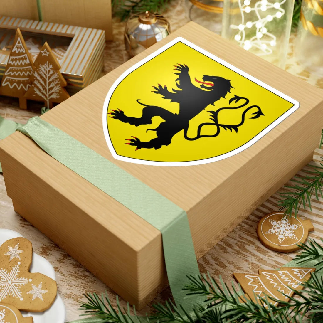 Armes de la famille van der Stegen (Belgium) (Coat of Arms) STICKER Vinyl Kiss-Cut Decal - The Sticker Space