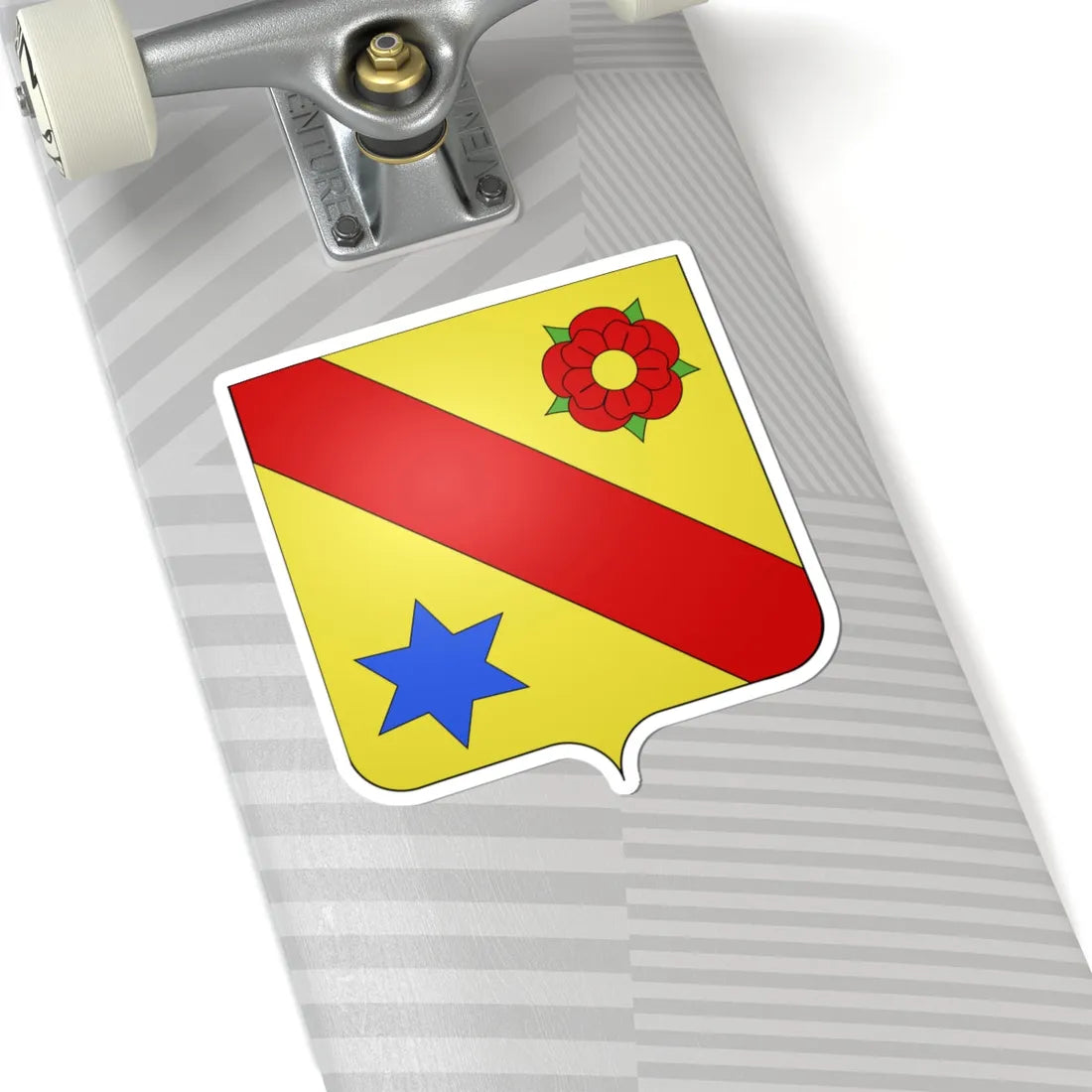 Armes de Nève de Mévergnies (Belgium) (Coat of Arms) STICKER Vinyl Kiss-Cut Decal - The Sticker Space
