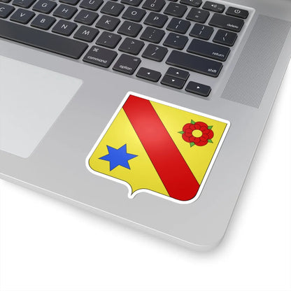 Armes de Nève de Mévergnies (Belgium) (Coat of Arms) STICKER Vinyl Kiss-Cut Decal - The Sticker Space