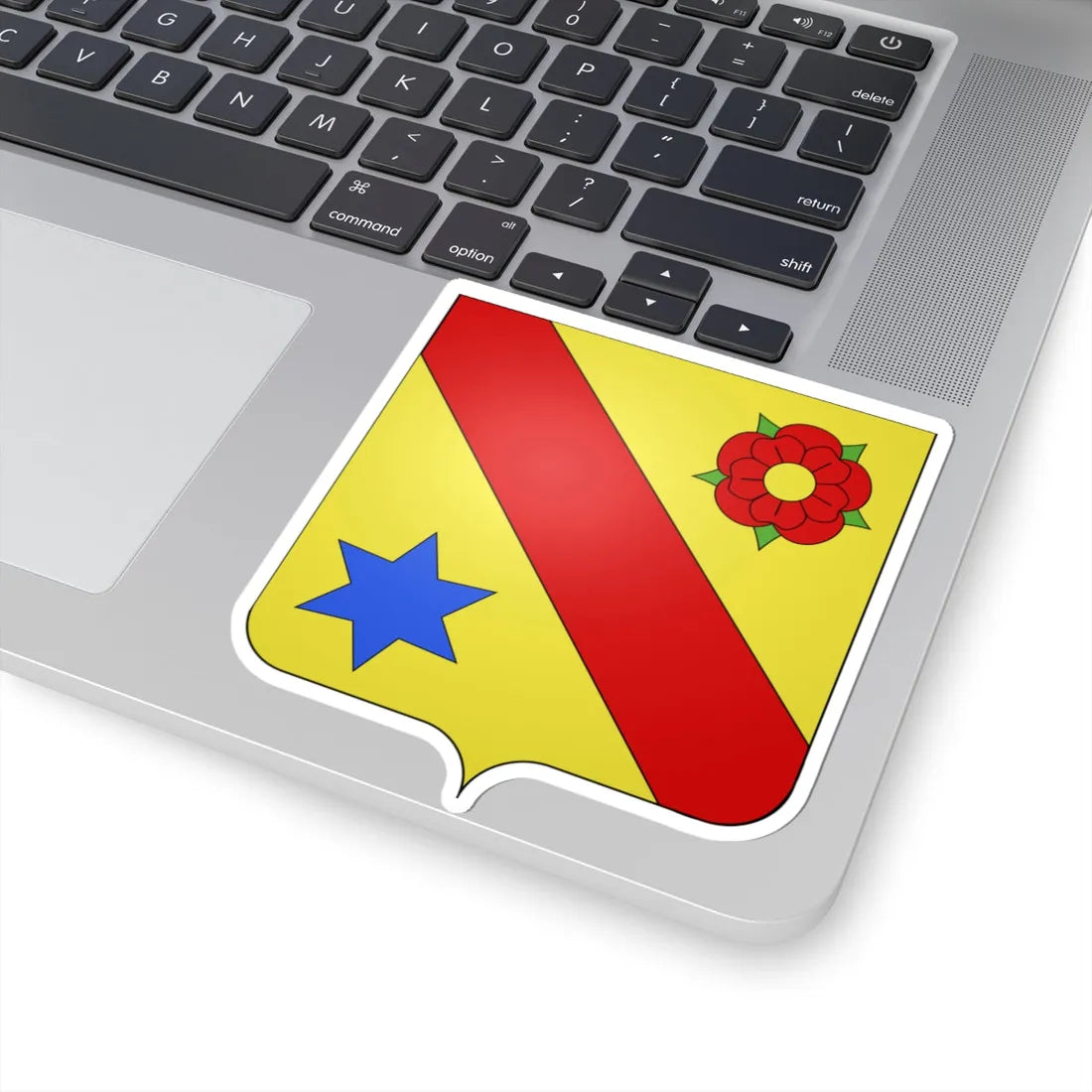 Armes de Nève de Mévergnies (Belgium) (Coat of Arms) STICKER Vinyl Kiss-Cut Decal - The Sticker Space