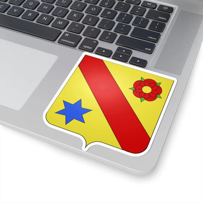Armes de Nève de Mévergnies (Belgium) (Coat of Arms) STICKER Vinyl Kiss-Cut Decal - The Sticker Space