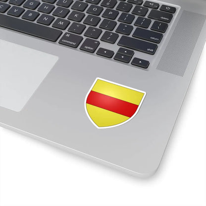 Armes de Servais à la fasce (Belgium) (Coat of Arms) STICKER Vinyl Kiss-Cut Decal - The Sticker Space