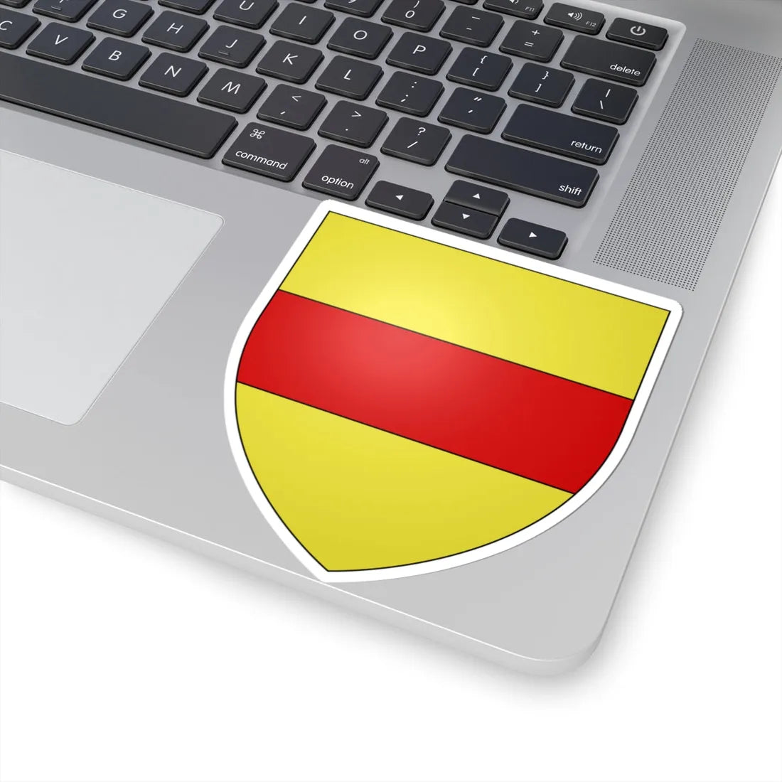 Armes de Servais à la fasce (Belgium) (Coat of Arms) STICKER Vinyl Kiss-Cut Decal - The Sticker Space