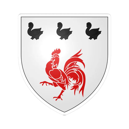 Armes de Wilde dEstmael (Belgium) (Coat of Arms) STICKER Vinyl Kiss-Cut Decal 3 Inch White - The Sticker Space