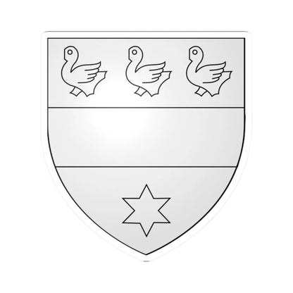 Armes des seigneurs de Le Potte (Belgium) (Coat of Arms) STICKER Vinyl Kiss-Cut Decal 2 Inch White - The Sticker Space