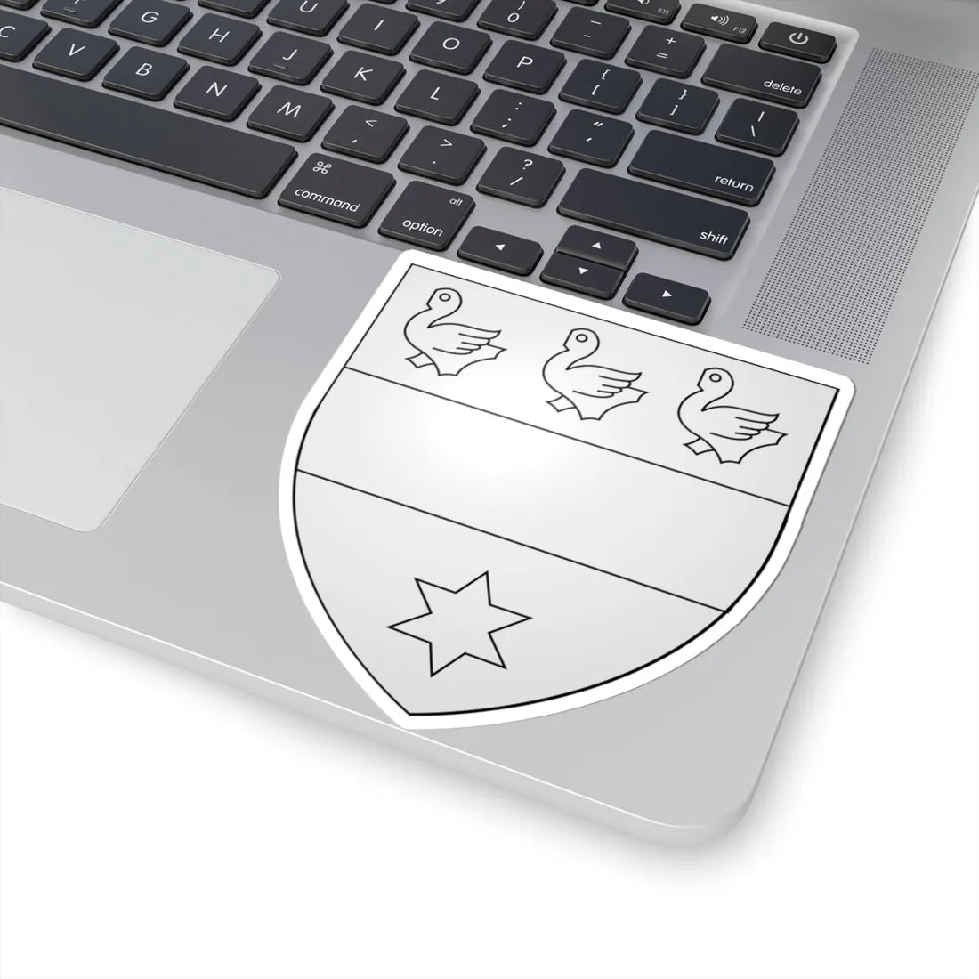 Armes des seigneurs de Le Potte (Belgium) (Coat of Arms) STICKER Vinyl Kiss-Cut Decal - The Sticker Space