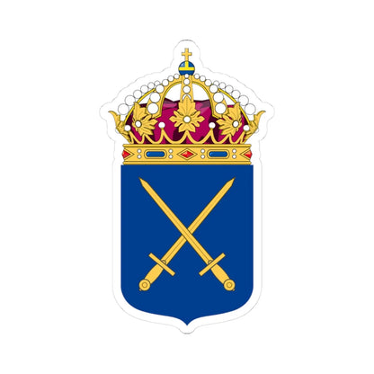 Armén vapen bra (Sweden) (Coat of Arms) STICKER Vinyl Kiss-Cut Decal 3 Inch White - The Sticker Space