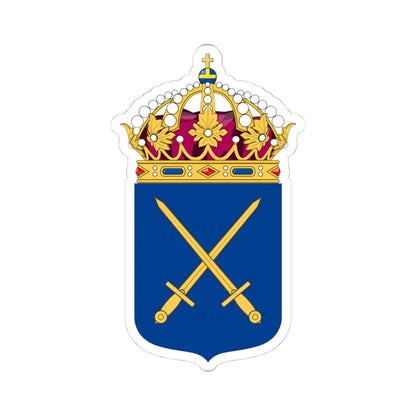 Armén vapen bra (Sweden) (Coat of Arms) STICKER Vinyl Kiss-Cut Decal 4 Inch White - The Sticker Space