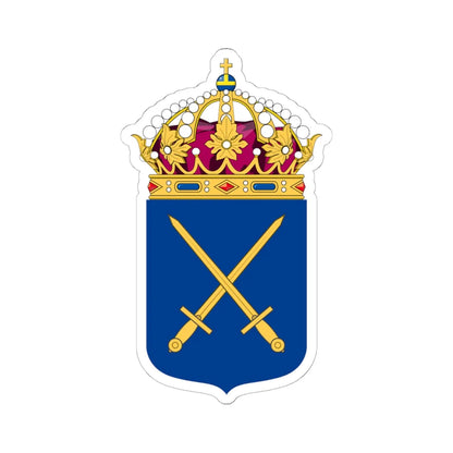 Armén vapen bra (Sweden) (Coat of Arms) STICKER Vinyl Kiss-Cut Decal 6 Inch White - The Sticker Space