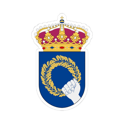 Arméns idrottscentrum vapen (Sweden) (Coat of Arms) STICKER Vinyl Kiss-Cut Decal 4 Inch White - The Sticker Space
