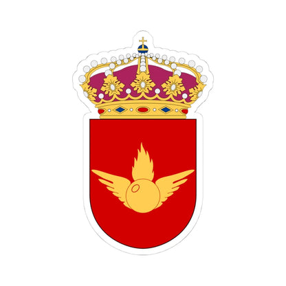 Arméns luftvärnscentrum vapen (Sweden) (Coat of Arms) STICKER Vinyl Kiss-Cut Decal 4 Inch White - The Sticker Space