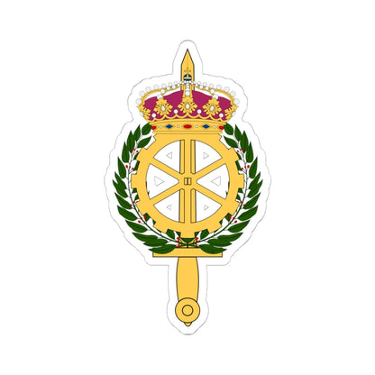 Arméns tekniska skola vapen pre 1998 (Sweden) (Coat of Arms) STICKER Vinyl Kiss-Cut Decal 6 Inch White - The Sticker Space
