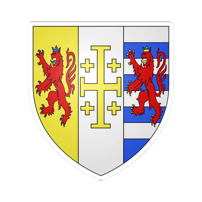 Armoiries Arménie-Lusignan (Armenia) (Coat of Arms) STICKER Vinyl Kiss-Cut Decal 3 Inch White - The Sticker Space