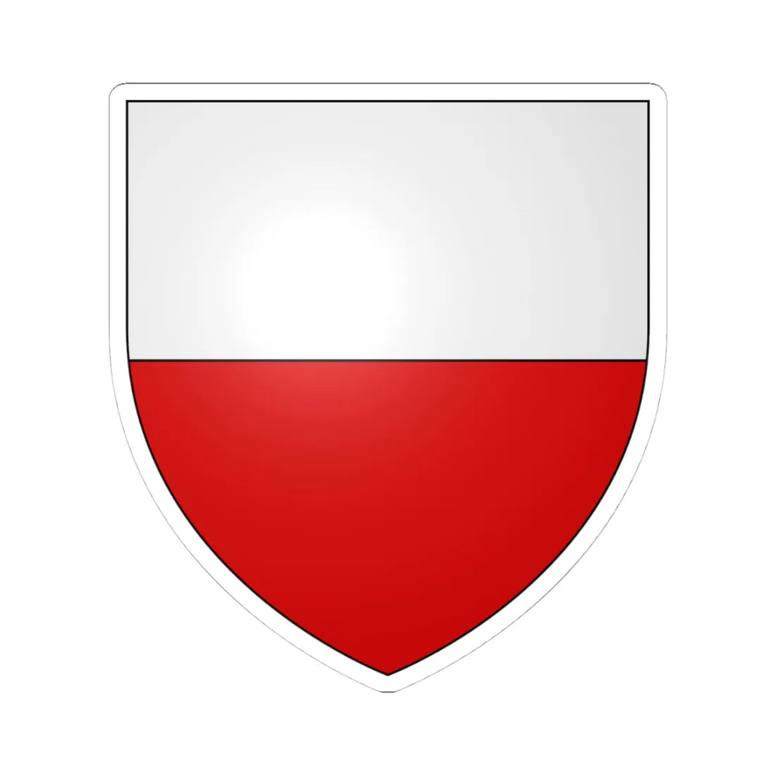 Armoiries Bertrange Luxembourg (Luxembourg) (Coat of Arms) STICKER Vinyl Kiss-Cut Decal 4 Inch White - The Sticker Space