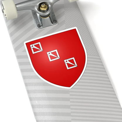Armoiries Boos de Waldeck (Luxembourg) (Coat of Arms) STICKER Vinyl Kiss-Cut Decal - The Sticker Space
