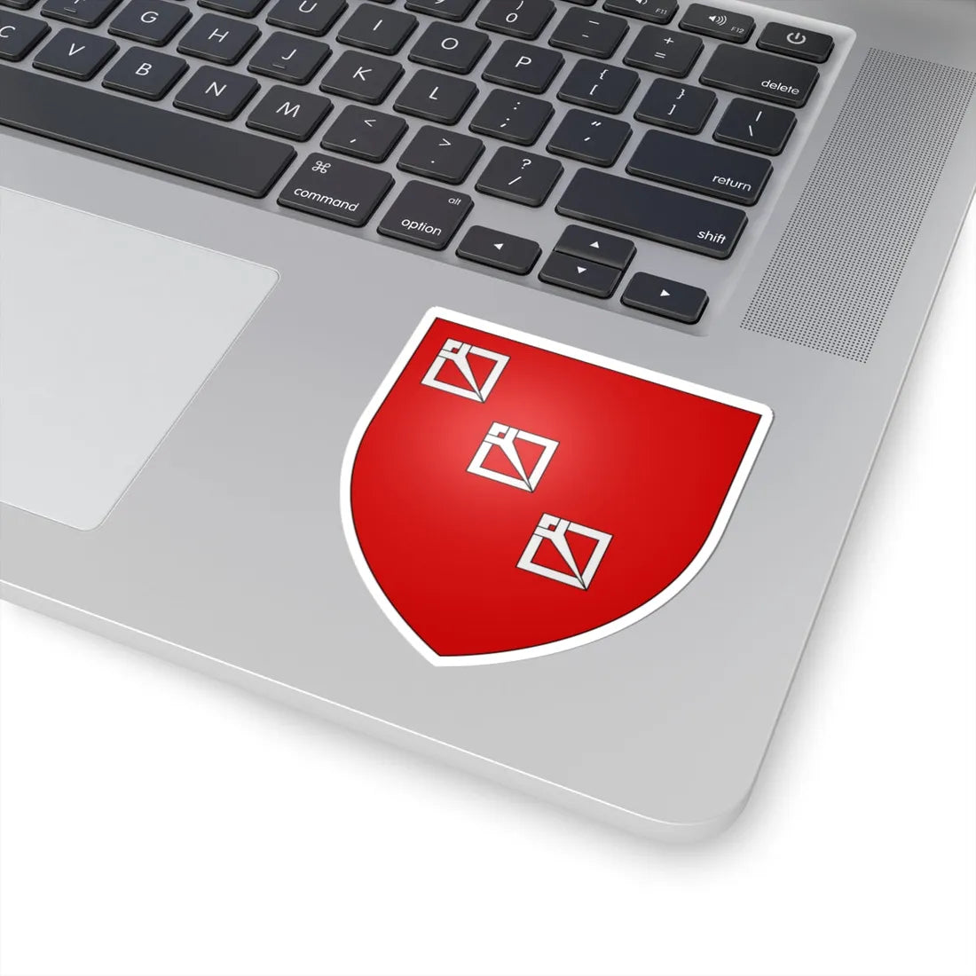 Armoiries Boos de Waldeck (Luxembourg) (Coat of Arms) STICKER Vinyl Kiss-Cut Decal - The Sticker Space