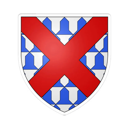 Armoiries Briffoz (Belgium) (Coat of Arms) STICKER Vinyl Kiss-Cut Decal 4 Inch White - The Sticker Space