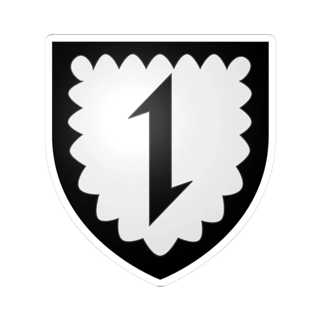 Armoiries Bubingen 2 (Luxembourg) (Coat of Arms) STICKER Vinyl Kiss-Cut Decal 3 Inch White - The Sticker Space