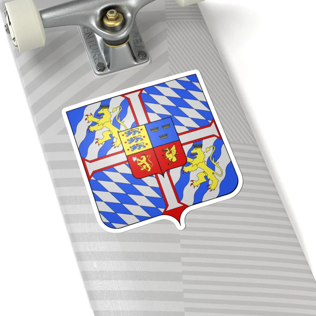 Armoiries Christophe III de Bavière roi de Danemark (Denmark) (Coat of Arms) STICKER Vinyl Kiss-Cut Decal - The Sticker Space